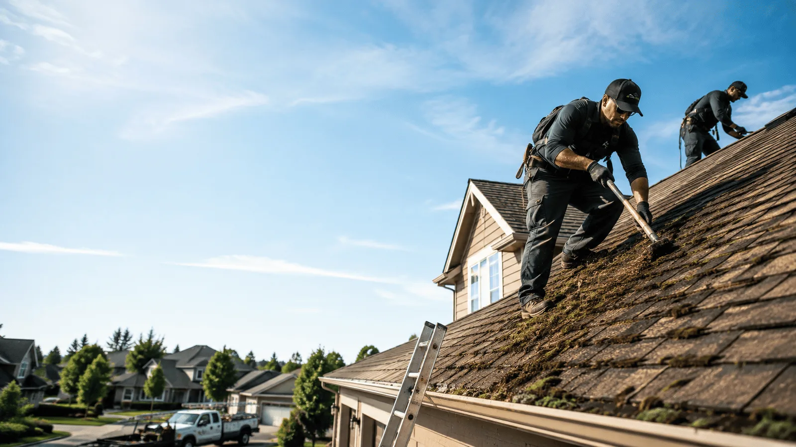 Roof Moss Removal in Emmett, MI near me